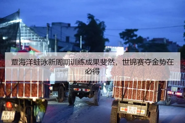 覃海洋蛙泳新周期训练成果斐然，世锦赛夺金势在必得